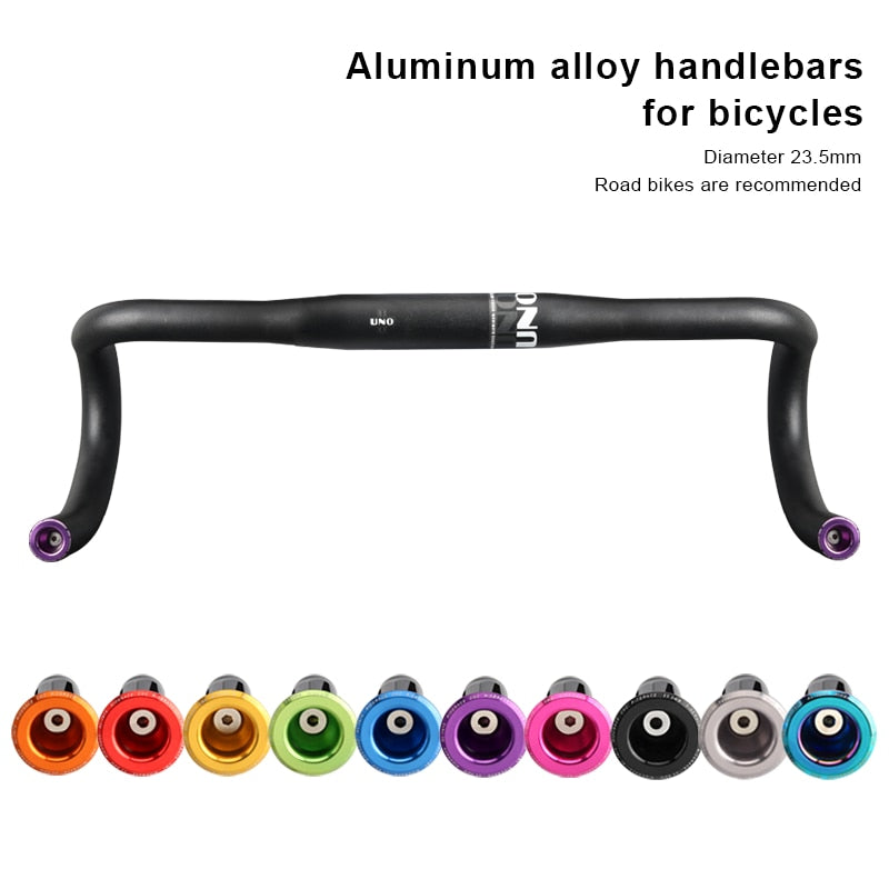 1 Pair Bike Handlebar End Plugs Aluminum Alloy Mountain Road Bicycle