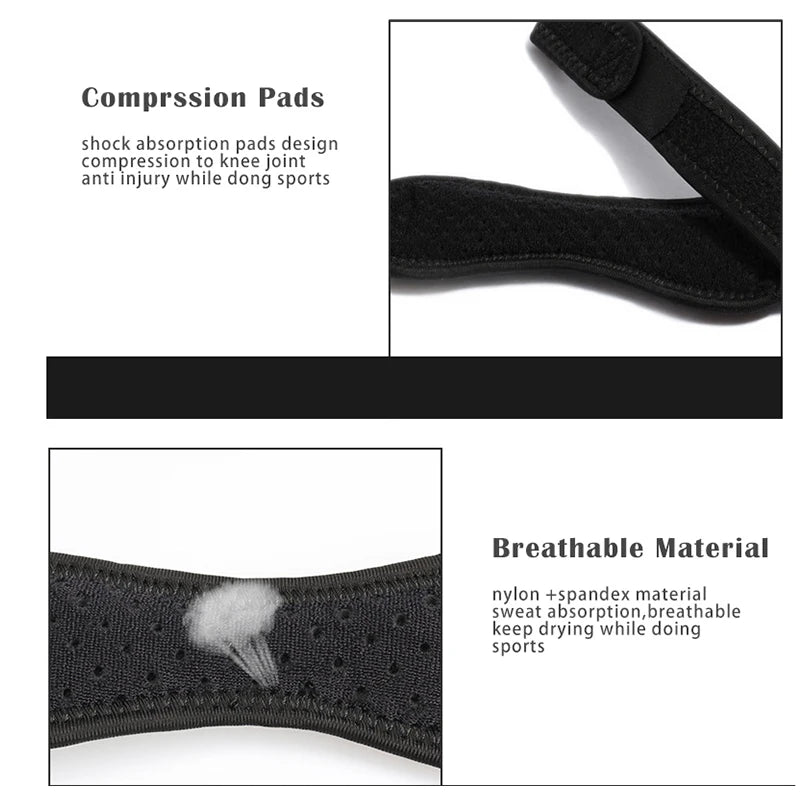 1 Piece Knee Patellar Tendon Knee Support Strape Brace Adjustable