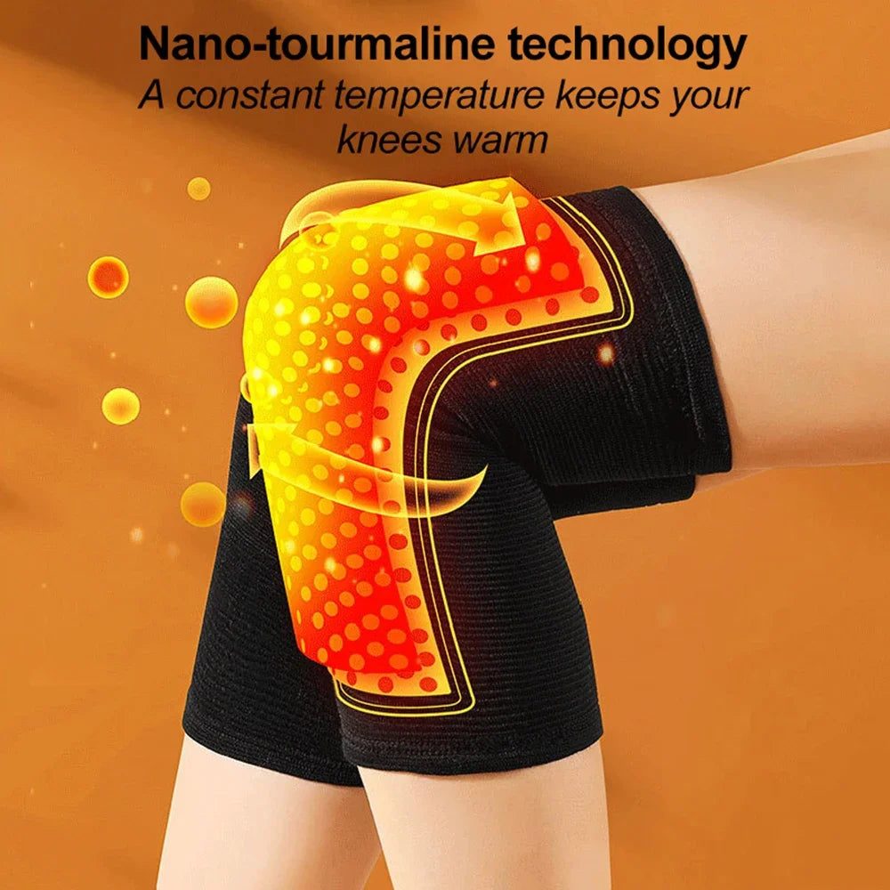1 Pair Self Heating Support Knee Pads Knee Brace Warm for Arthritis