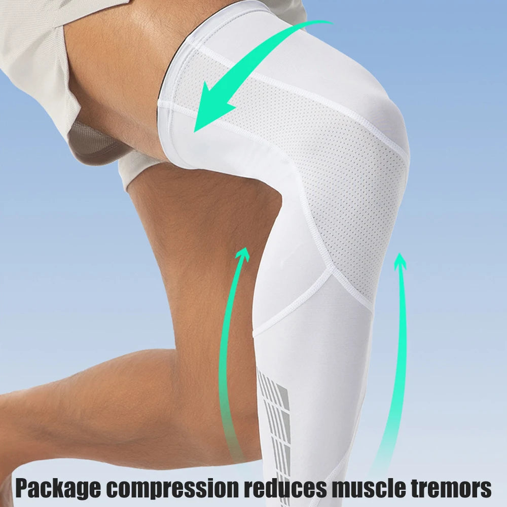 1 Pair Sports Leg Sleeves, Full Leg Compression Sleeve for Men and