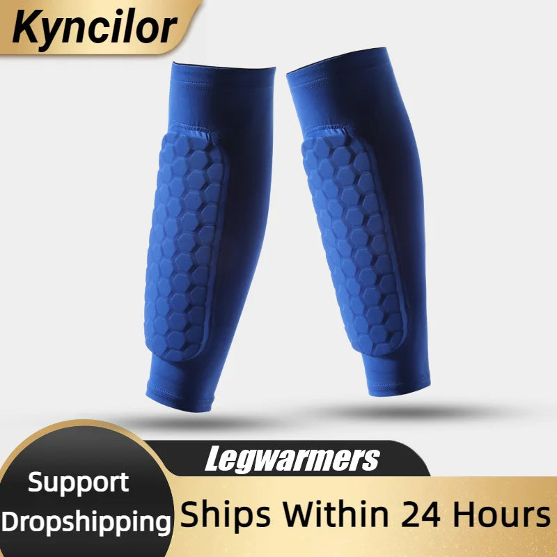 1 PC Leg Sleeves Shin Guards Shockproof Honeycomb Nylon Support Sock