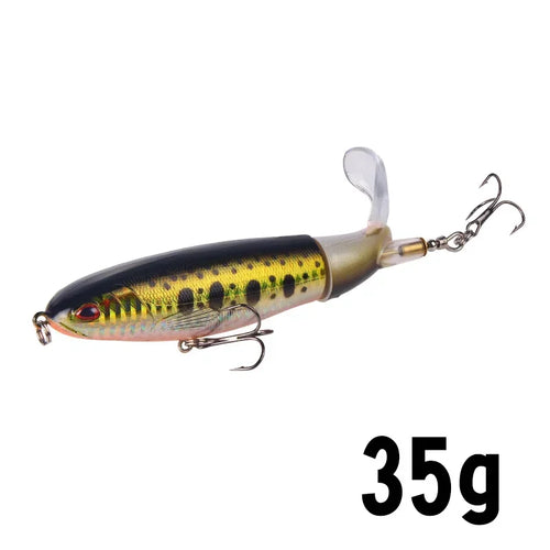 1 Pcs 10cm/14cm Topwater Fishing Lure Whopper Popper Artificial Bait