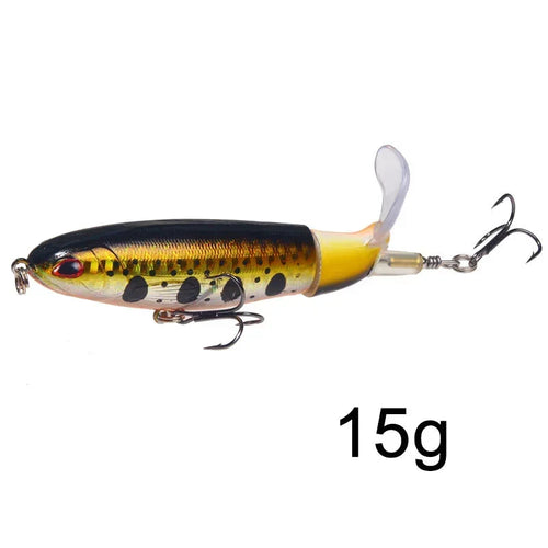 1 Pcs 10cm/14cm Topwater Fishing Lure Whopper Popper Artificial Bait