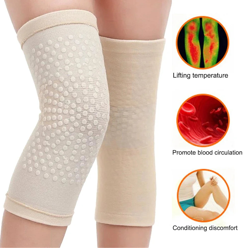 1 Pair Self Heating Support Knee Pads Knee Brace Warm for Arthritis