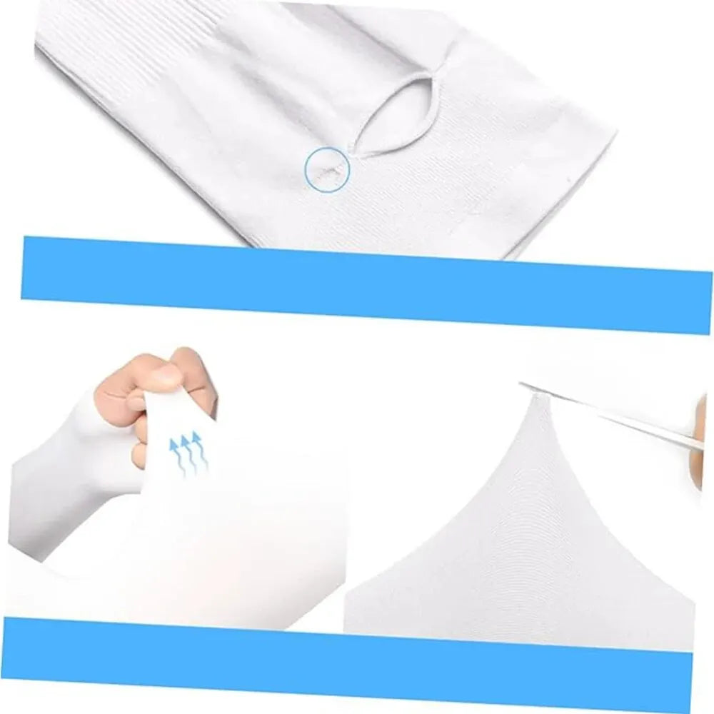 1 Pairs Arm Guard Sleeve with Thumb Hole Protective Sleeve Holders Sun