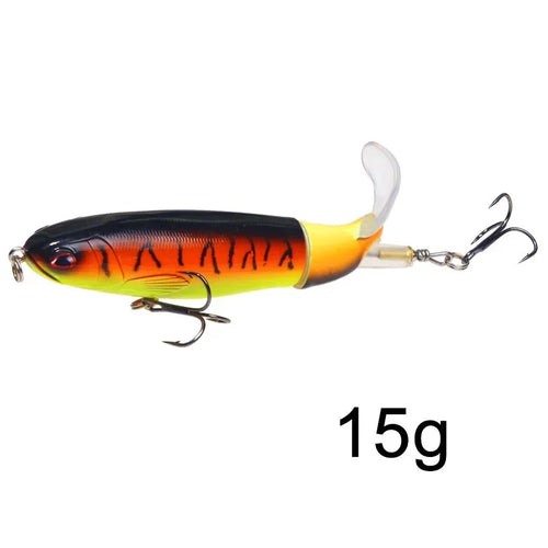 1 Pcs 10cm/14cm Topwater Fishing Lure Whopper Popper Artificial Bait