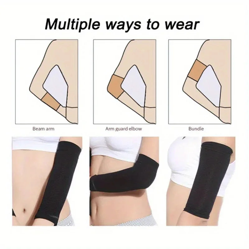 1 Pair Arm Slimming Shaper Compression Wrap Sleeve Helps Lose Arm Fat,