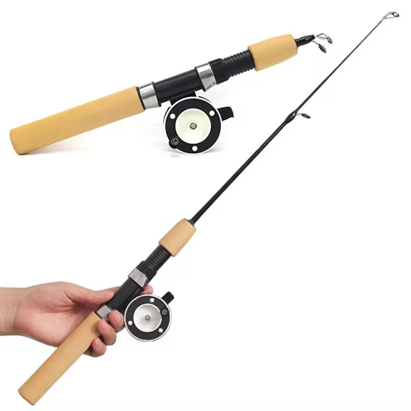 0.6m 0.8m 1m fishing tackle carbon mini winter ice fishing shrimp rod