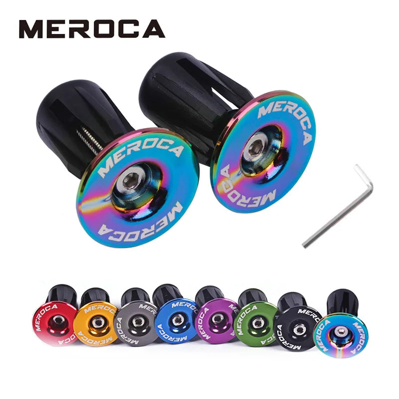 1 Pair Mountain Road Bike Handlebar End Plugs Aluminum Alloy Handle