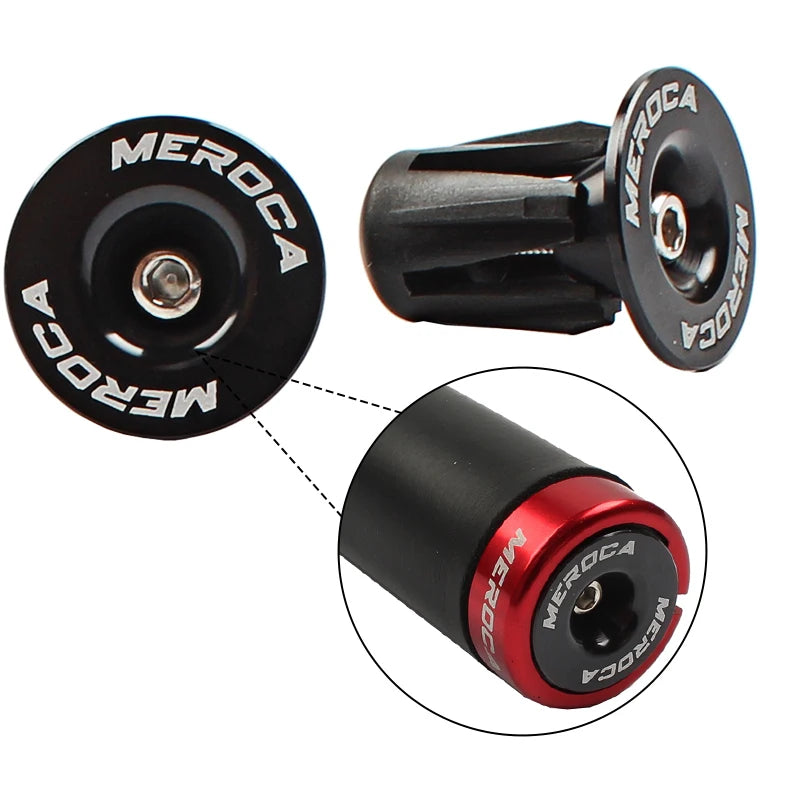 1 Pair Mountain Road Bike Handlebar End Plugs Aluminum Alloy Handle