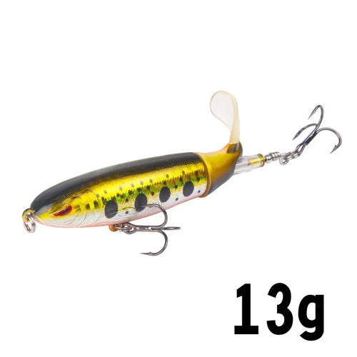 1 Pcs 10cm/14cm Topwater Fishing Lure Whopper Popper Artificial Bait