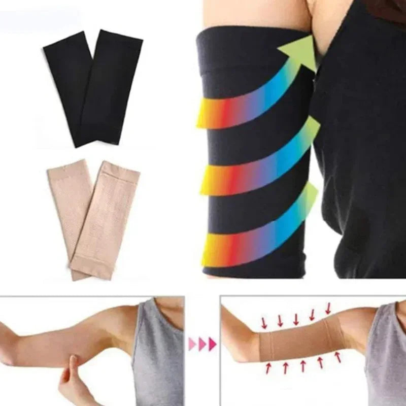 1 Pair Arm Slimming Shaper Compression Wrap Sleeve Helps Lose Arm Fat,