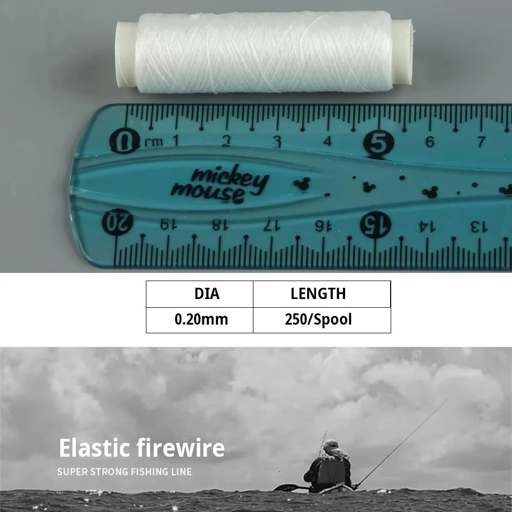0.2mm 250M High-strength elastic fishing line Invisible Fishing Bait