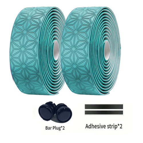 1 Pair Anti-Slip Road Bike Handlebar Tape PU Shock Handle Bar Tape w/