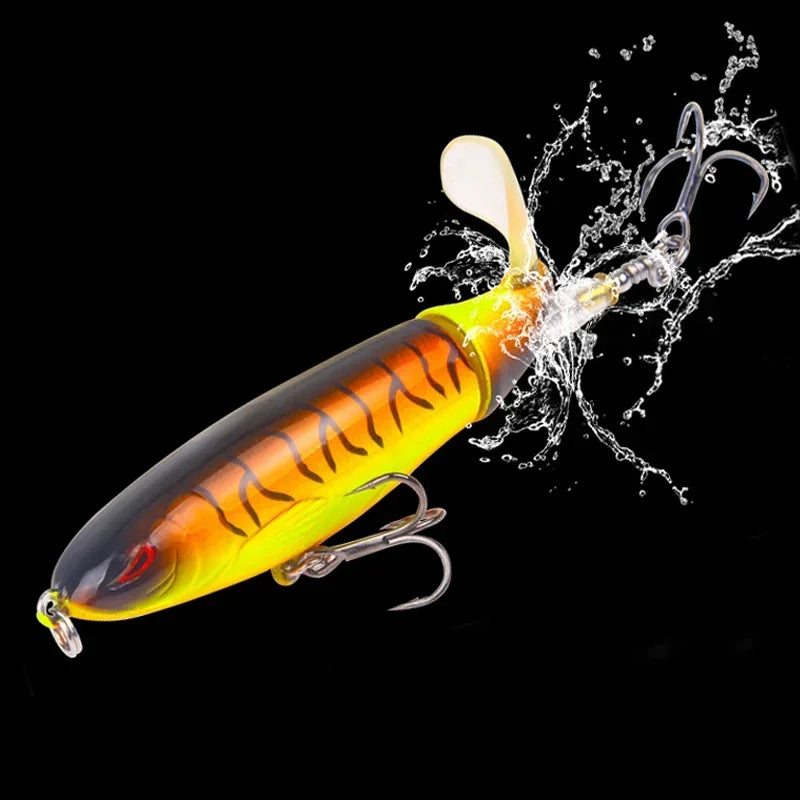 1 Pcs 10cm/14cm Topwater Fishing Lure Whopper Popper Artificial Bait