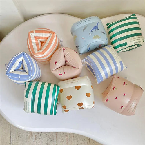 1 pair  Cartoon printing Swimming Arm Floaties， Inflatable Swim Arm