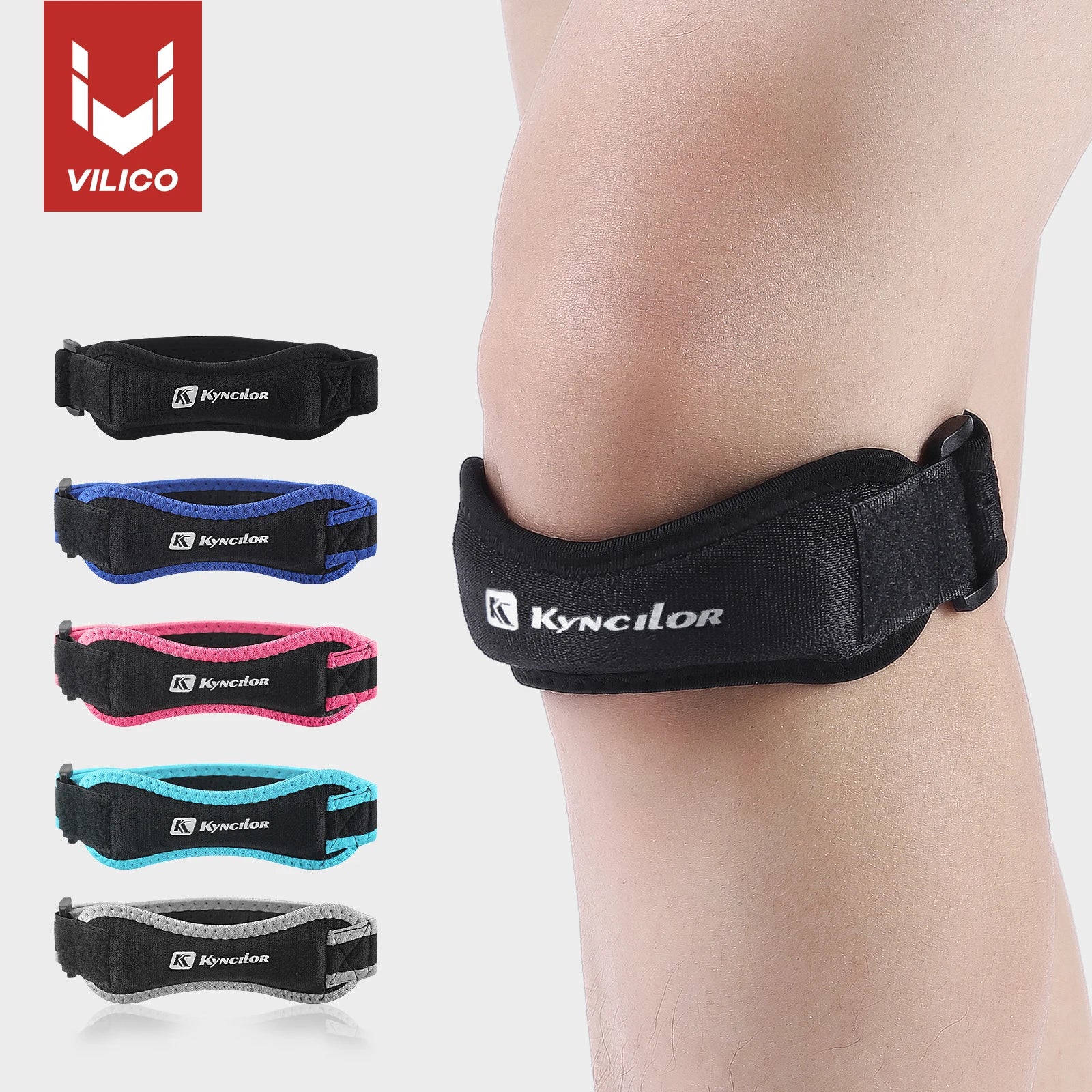 1 Piece Knee Patellar Tendon Knee Support Strape Brace Adjustable