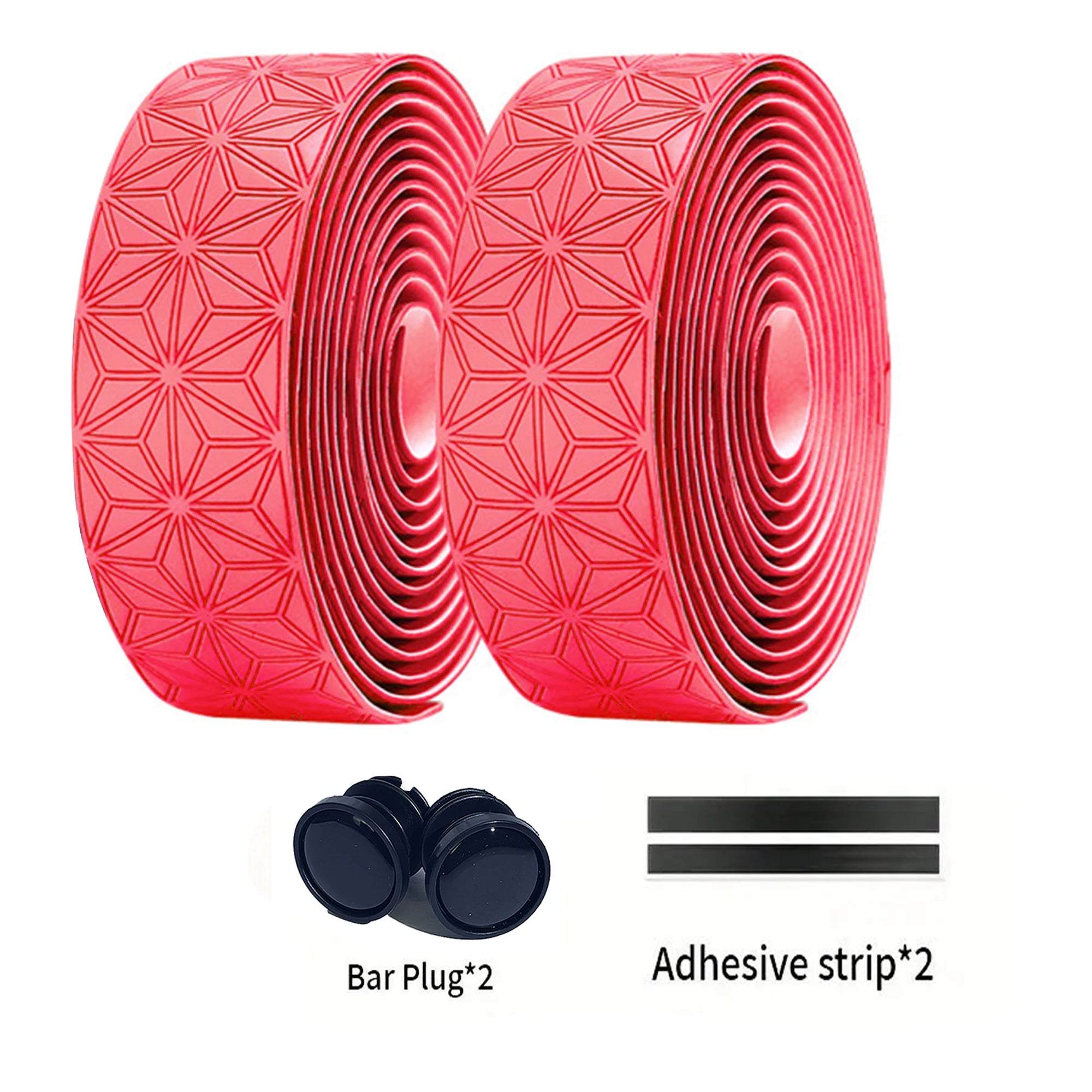 1 Pair Anti-Slip Road Bike Handlebar Tape PU Shock Handle Bar Tape w/