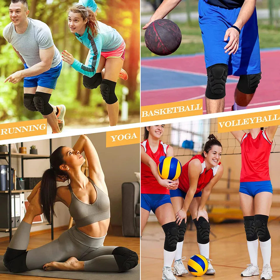 1 Pair Knee Pads, Anti-Slip Collision Avoidance Kneepads with Thick
