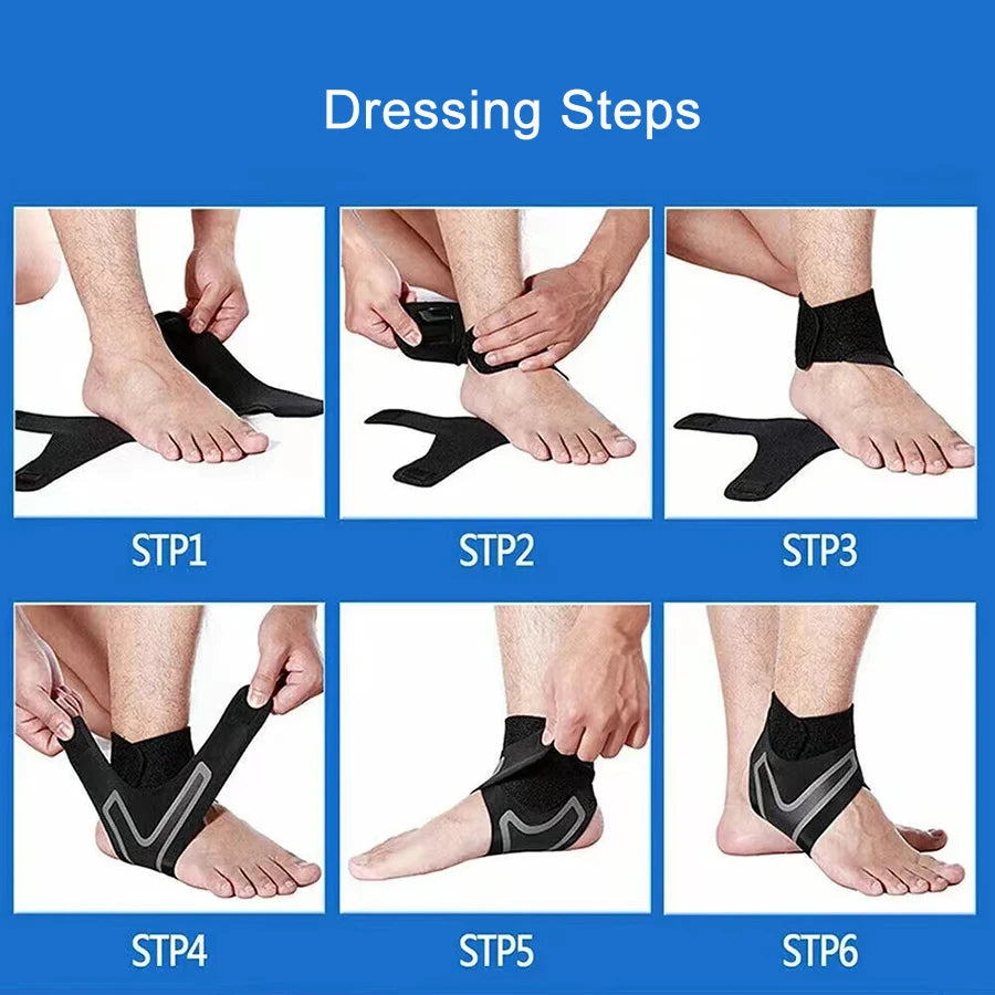 1 Pc Ankle Brace Support Compression Sleeve Elastic Foot Bandage