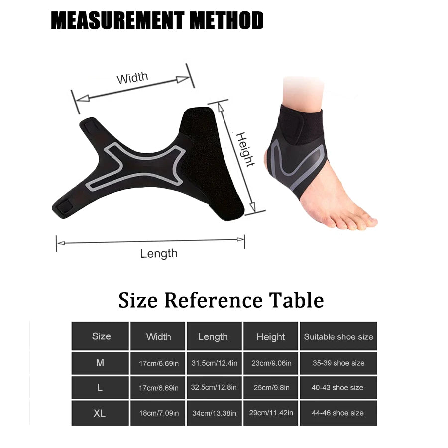 1 Pc Ankle Brace Support Compression Sleeve Breathable Running Foot
