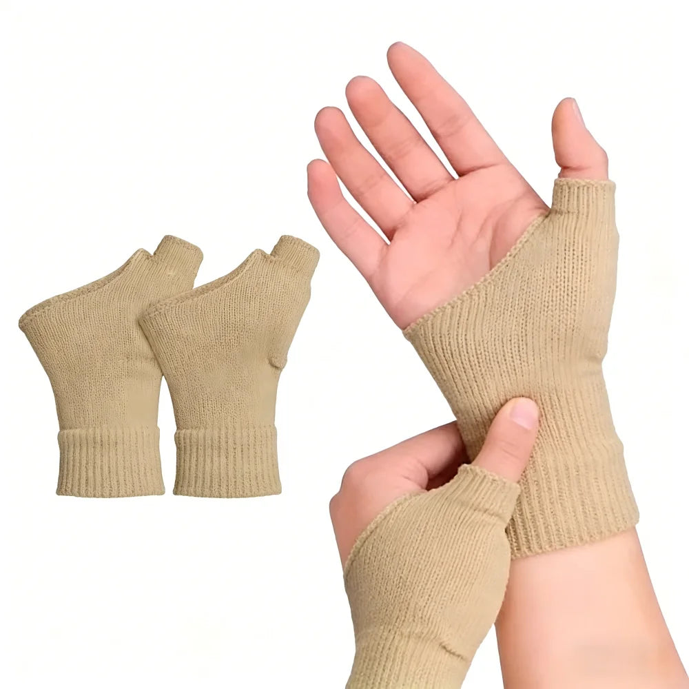 1 Pair of Breathable Thumb-Wrist Compression Arthritis Gloves with