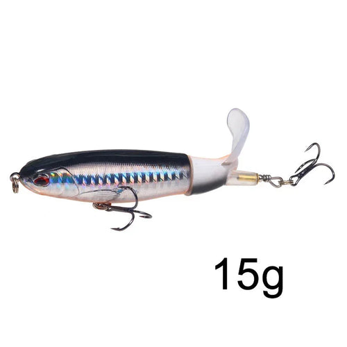 1 Pcs 10cm/14cm Topwater Fishing Lure Whopper Popper Artificial Bait